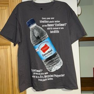 Hanes Ecosmart Comfort Blend Water Bottle Recycling Shirt